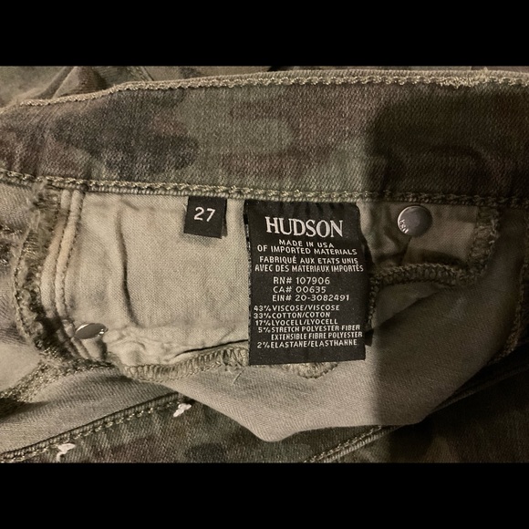 Hudson Camo Skinny Jeans size 27 - Picture 2 of 8